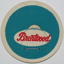 Vintage milk bottle cap BRENTWOOD red lettering on blue unused new old stock picture