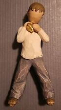 2004 Willow Tree Heart Of Gold Boy Holding Heart Figurine 5.5” Tall picture
