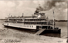 Postcard SS Delta Queen Mississippi Riverboat Real Photo Unposted RPPC picture
