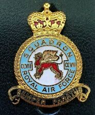  RAF Royal Air Force Enamel Badge 207 Squadron - Always Prepared - British QC picture