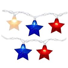 Red White Blue Stars Stars String 8.5FT Five-pointed star light string picture