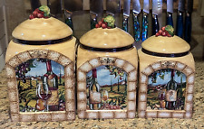 Certified International Tuscan View 3pc Canister Set 10309336 picture