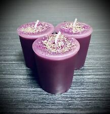 (3) Psychic Power Votive Candles, Handmade, Organic, Witchcraft, Hoodoo, Wicca picture