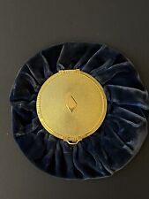 1930’s historical Blue velvet purse compact art deco 13 club picture