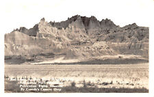POSTCARD RPPC  Badlands as Seen from Highway 40 South Dakota 1940s Canedy’s picture