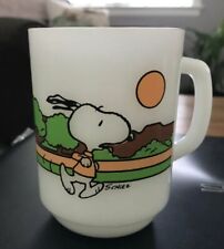 Fire king Anchor Hocking Snoopy Skater vintage coffee mug set picture