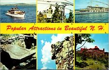 Popular Attractions in Beautiful NH Chrome Postcard B34 picture