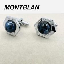 Montblanc Stainless Steel A Pair Cufflinks Diamond Shape With Box Good Condition picture