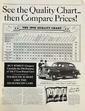 Rare 1941 Vintage Original Plymouth Automobile Car Coupe Advertisement Ad picture