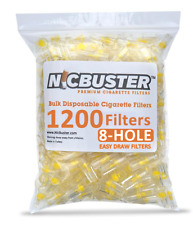 NICBUSTER 8 Hole Disposable Cigarette Filters - Bulk Economy Pack (1200 Filters) picture