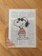 Snoopy as Joe Cool dictionary page art print new unframed Peanuts theme 7 3/4x11 picture