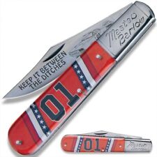 General Lee Master Barlow Trapper Knife | Stainless Steel Laser Etched Blade picture