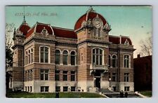 Flint MI-Michigan, City Hall, Antique, Vintage c1911 Souvenir Postcard picture