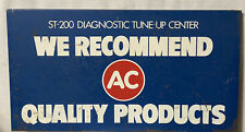 Vintage AC Quality Product Diagnostic Tune Up Center Painted Metal Sign picture