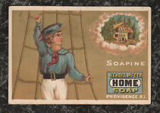 Victorian Trade Card Soapine Homesick Sailor on Ship - Charlotte Perkins Gilman picture