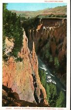 Postcard Haynes Needle Grand Canyon Near Tower Fall Yellowstone Park picture