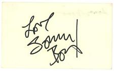 Sonny Bono (d.1998) Signed Autographed 3x5 Index Card JSA COA Sonny & Cher picture