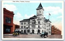 Postcard Post Office, Topeka, Kansas H157 picture