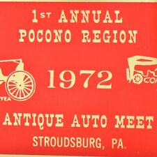1972 Antique Auto Club America Duryea Car Show Pocono Region AACA Stroudsburg PA picture