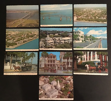 Lot (10) Vintage South Carolina Postcard Charleston, SC Battery Homes Beach picture