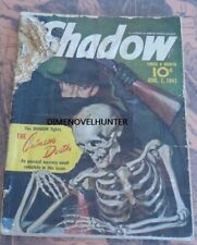 THE SHADOW AUGUST 1941 VOL 38 #5A THE CRIMSON DEATH MAXWELL GRANT PULP MAGAZINE picture
