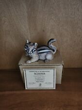 Vtg 1979 River Shore Porcelain Figurine Scooter the Baby Chipmunk IB COA picture