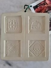 Brown Bag Paper Art By Hill Design Vintage Quilt Tags Cookie Mold 1994 NEW w/Tag picture