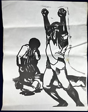 Emory Douglas Black Panther Party Graphic Poster Print Vintage African American picture