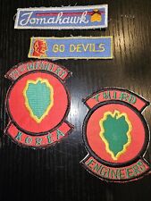 Korean War US Army 24th Infantry Division Theater Made Patch Lot L@@K picture