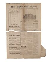 Antique The Inglewood Times June 6 1908 LA California Newspaper Clippings picture