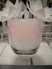 Glassybaby One Of A Kindness Baby Pink White Ombré Limited Glass picture