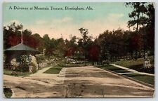 Birmingham Alabama~Stone Pavilion @ Dead End on Mountain Terrace~1914 Postcard picture