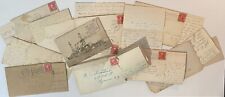 Antique Lot Of Handwritten Letters & Postcard - 1800s-1920s picture