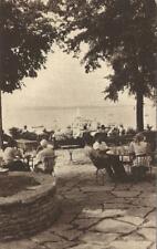 Postcard WI Madison Univ of Wisconsin Memorial Union Terrace Lake Mendota 1942 picture