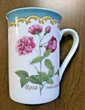 Rosa Indica dichotoma Coffee Tea Mug Kent Pottery Floral Botanical roses picture