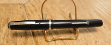 Vintage Esterbrook J Fountain Pen, Black, Barrel, Chrome Trim 1550 Nib. Nice. picture
