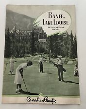 Canadian Pacific Railroad 1937  Lake Louise Banff Rockies Pamphlet Brochure picture