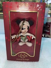 #5757 NRFB LENOX Collectibles 2010 Annual Mickey Mouse Porcelain Ornament picture