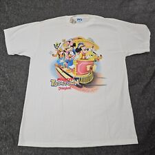 Disneyland Mickey's Toontown Vintage Shirt Trolley Fab 5 Size XL White picture