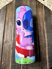 Stainless Steel 20oz Cute Lilo and Stich Coffee Tumbler Skinny Cup picture