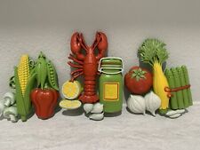 Vintage Homco Wall Hangings Kitchen Decor Plastic 1975 Vegetables USA picture
