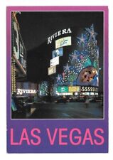 Riviera Hotel Casino Las Vegas Strip Neon Facade postcard Splash La Cage Improv picture