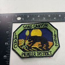 Vtg 1962 SAND CANYON LAAC PIONEER DISTRIC Boy Scouts Patch mountain lion 391J picture