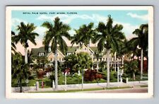 Fort Meyers FL-Florida, Royal Palm Hotel, Guests, Antique Vintage Postcard picture