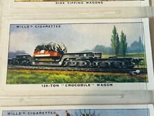 Railroad Card Train Railway Equipment 1938 HO Wills Imperial 120 Ton Crocodile picture