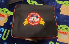 Mickey Mouse Collection Pin Bag Black LARGE With 110 Disney Pins- Excellent picture