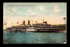 1908 PPC - Hudson River Day Line Steamer / Minor Creasing - L14525 picture