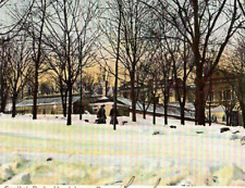 Vintage Postcard Undivided Back Winter Snow Scene Capitol Park Harrisburg PA picture