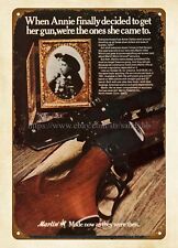 wall decor 1972 firearm MARLIN Rifle Annie Oakle metal tin sign picture
