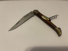 Laguiole French Pocket Knife Folding  Knife 440 W/ Corkscrew picture